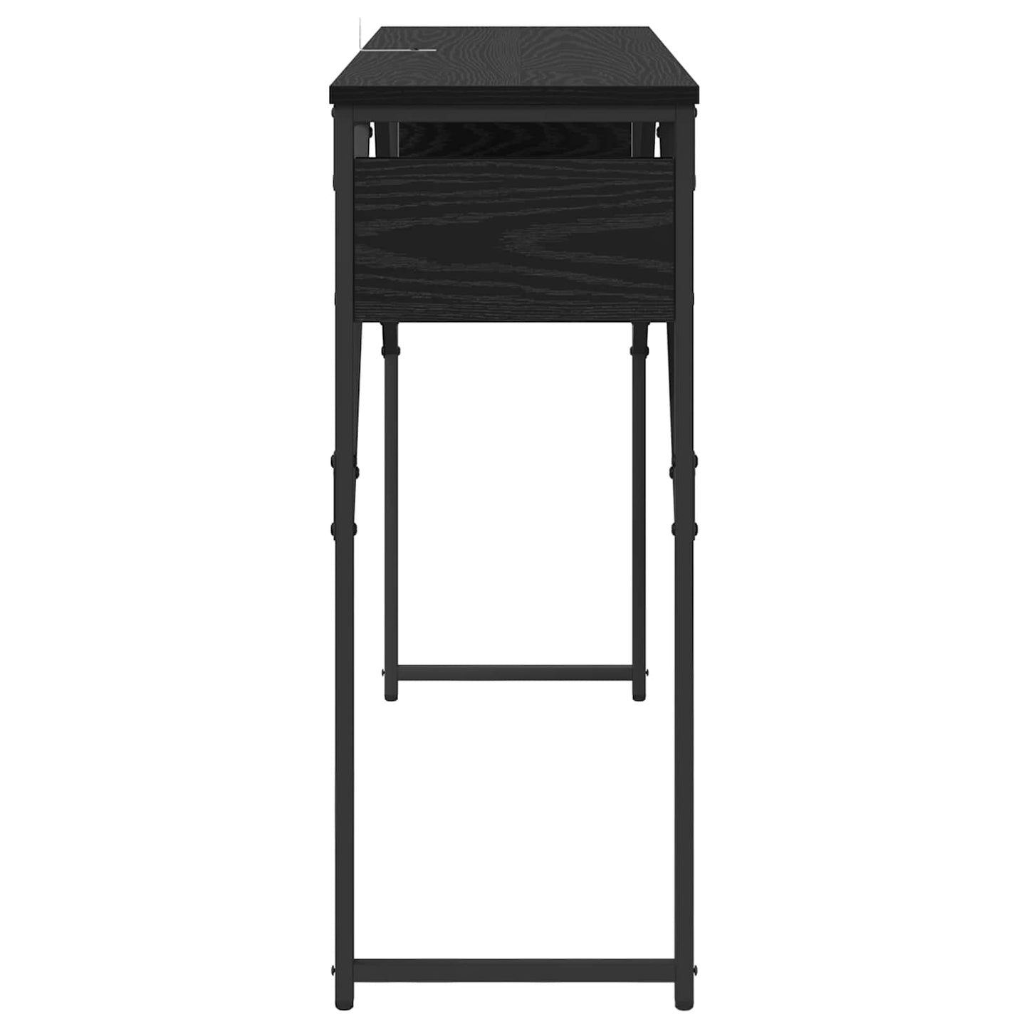 Konsolbord Sort eg Konstrueret træ 105x30x75cm