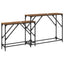 Konsolbord 2 stk. Gammelt træ 100 x 28 x 75 cm Konstrueret træ