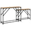 Konsolbord 2 stk. Artisan Egetræ 100 x 28 x 75 cm