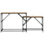 Konsolbord 2 stk. Artisan Egetræ 100 x 28 x 75 cm
