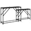 Konsolbord 2 stk. Sort eg 100 x 28 x 75 cm Konstrueret træ