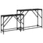 Konsolbord 2 pcs Sort eg 100 x 28 x 75 cm Konstrueret træ