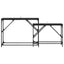 Konsolbord 2 stk. Sort eg 100 x 28 x 75 cm Konstrueret træ