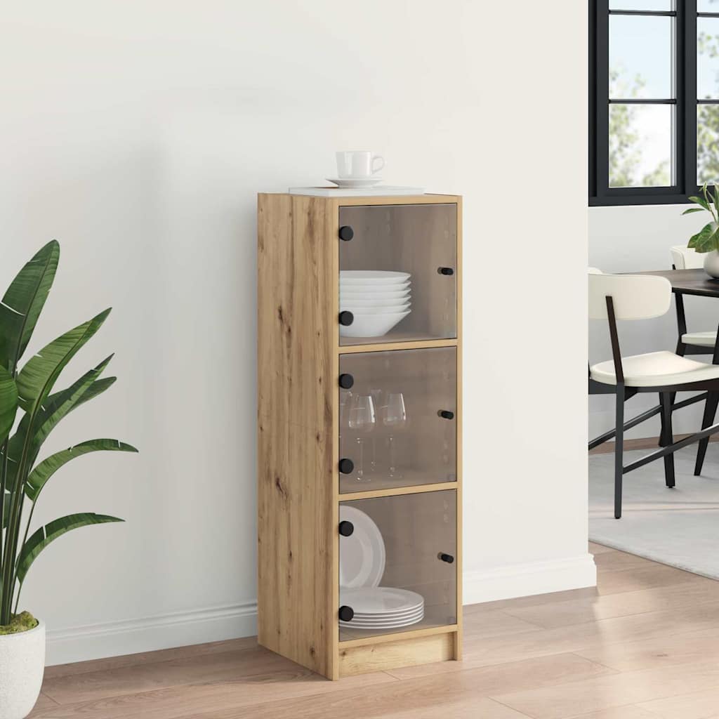 Highboard Artisan Egetræ 35 x 37 x 109 cm Konstrueret træ