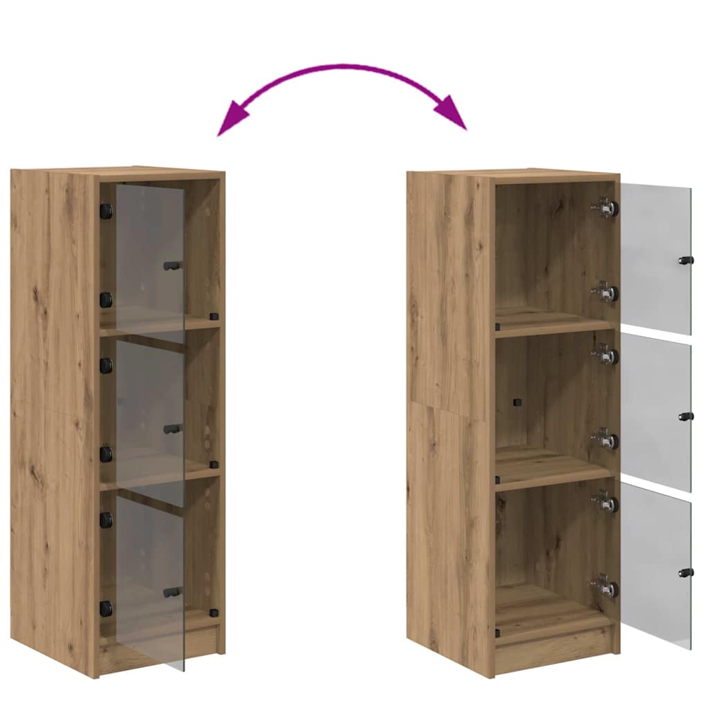 Highboard Artisan Egetræ 35 x 37 x 109 cm Konstrueret træ