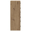 Highboard Artisan Egetræ 35 x 37 x 109 cm Konstrueret træ