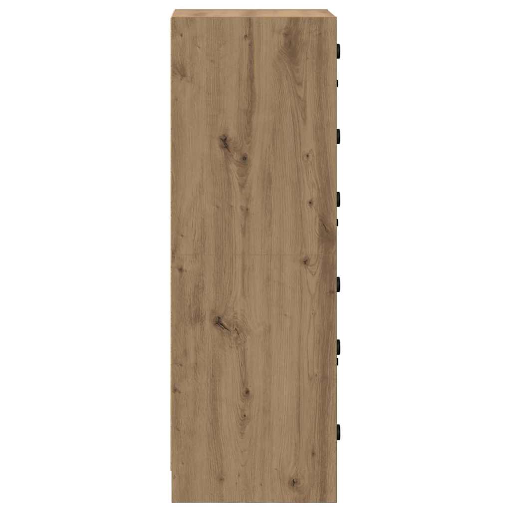 Highboard Artisan Egetræ 35 x 37 x 109 cm Konstrueret træ
