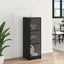 Highboard Sort eg 35 x 37 x 109 cm Konstrueret træ