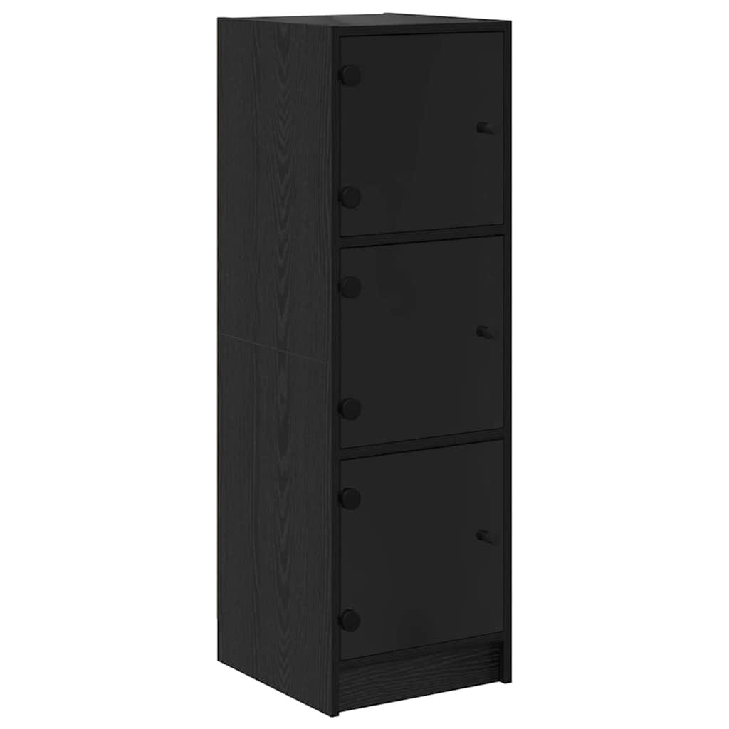 Highboard Sort eg 35 x 37 x 109 cm Konstrueret træ