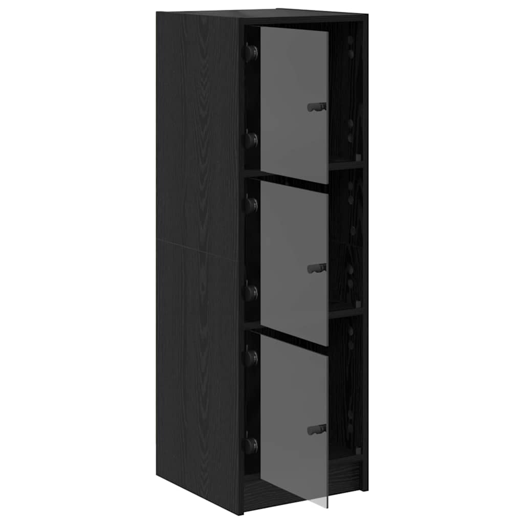 Highboard Sort eg 35 x 37 x 109 cm Konstrueret træ