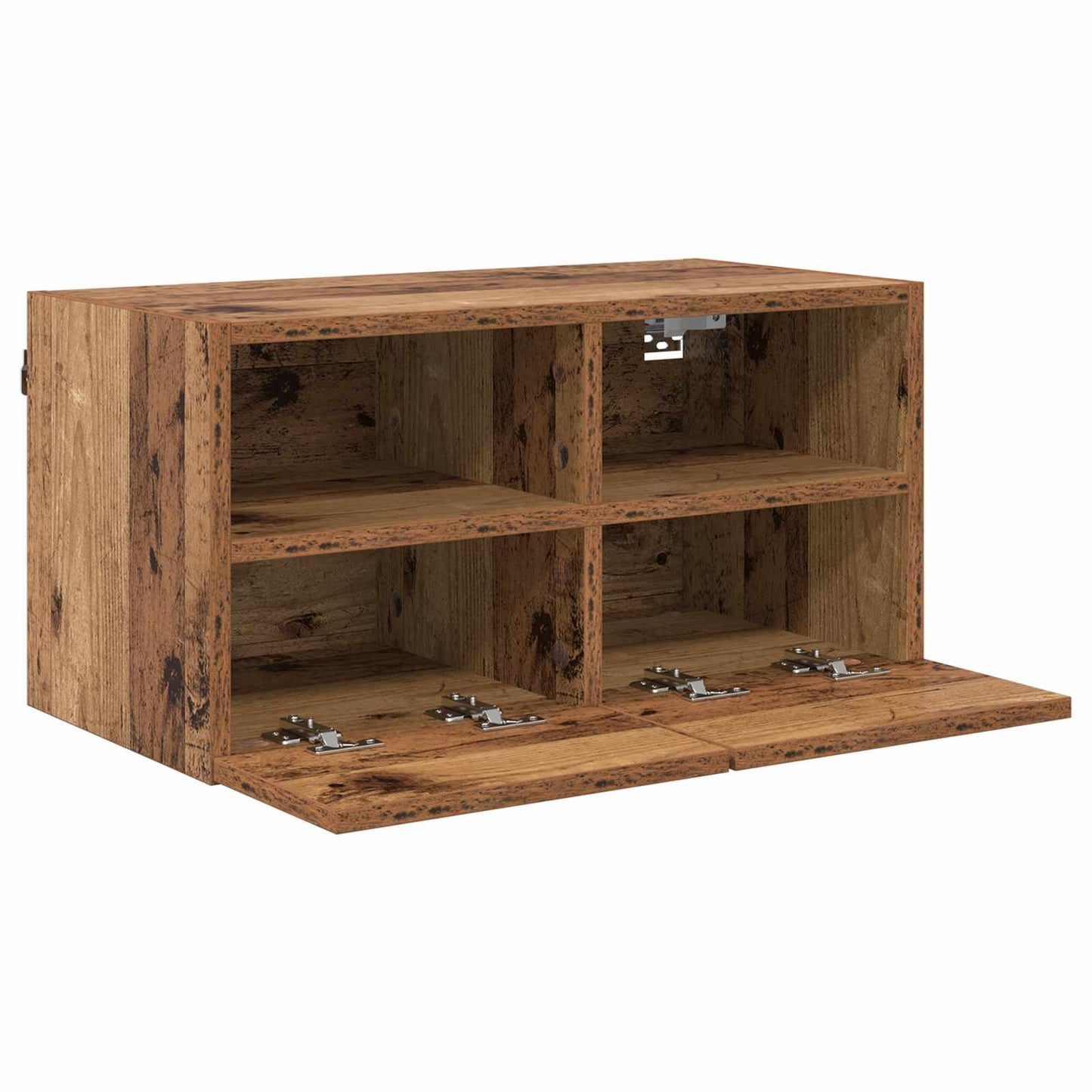 TV Væghylder 2 pcs Gammelt træ 60 x 30 x 30 cm Konstrueret træ