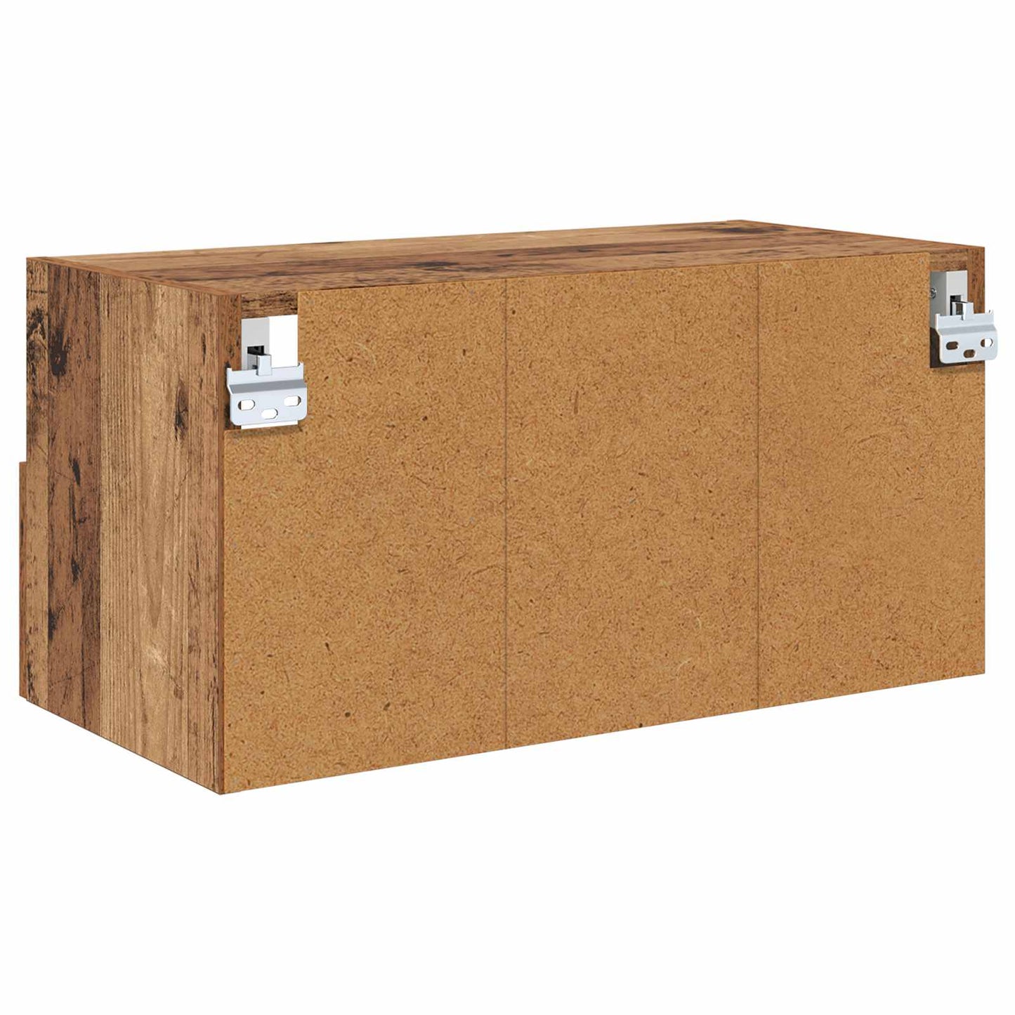 TV Væghylder 2 pcs Gammelt træ 60 x 30 x 30 cm Konstrueret træ