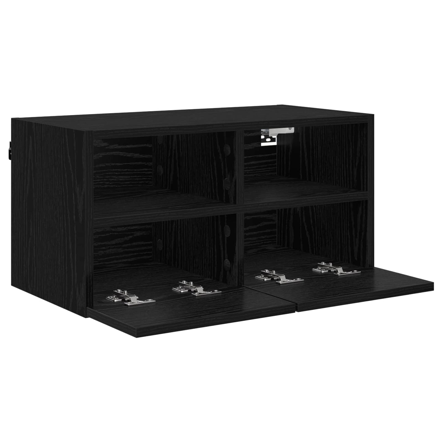 TV vægskab 60 x 30 x 30 cm Sort eg Konstrueret træ