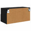 TV vægskab 60 x 30 x 30 cm Sort eg Konstrueret træ