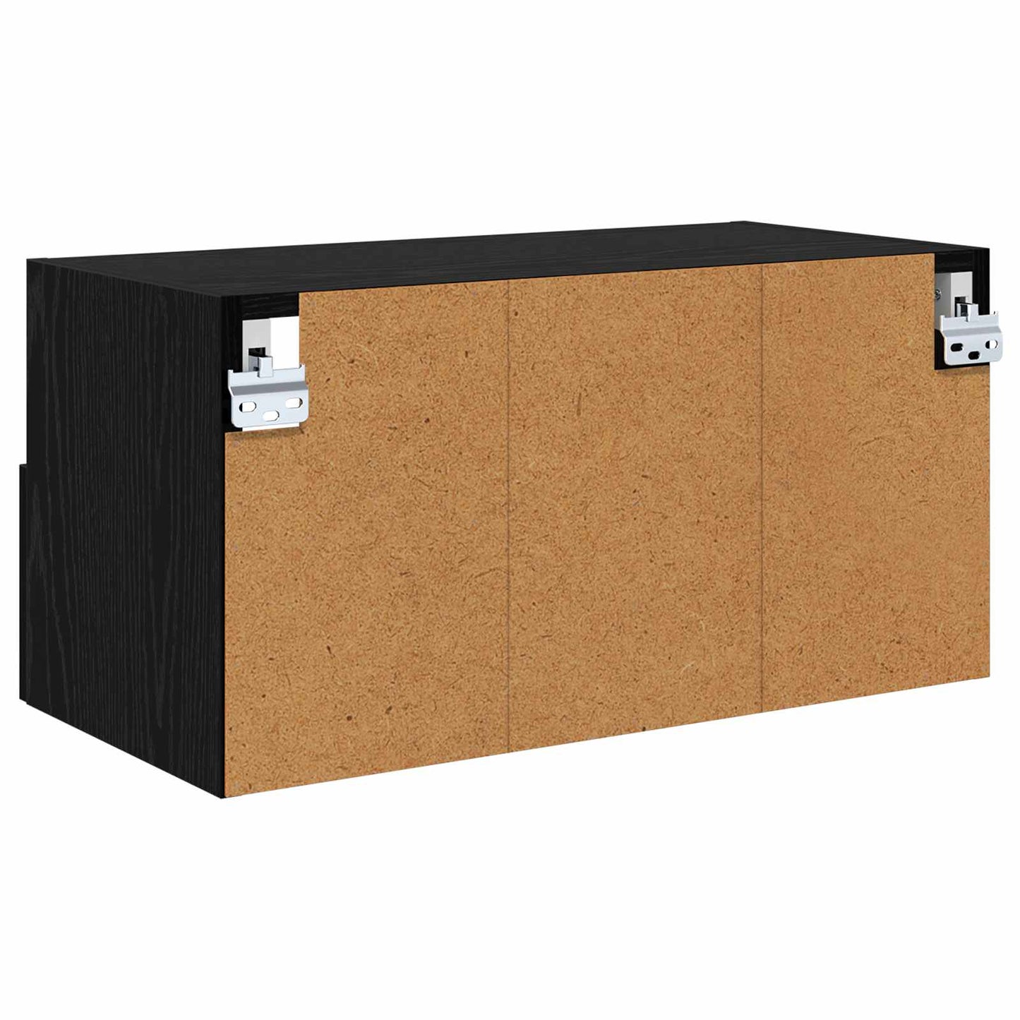 TV vægskab 60 x 30 x 30 cm Sort eg Konstrueret træ