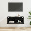 TV vægskab 80 x 30 x 30 cm Sort eg Konstrueret træ