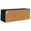 TV vægskab 80 x 30 x 30 cm Sort eg Konstrueret træ