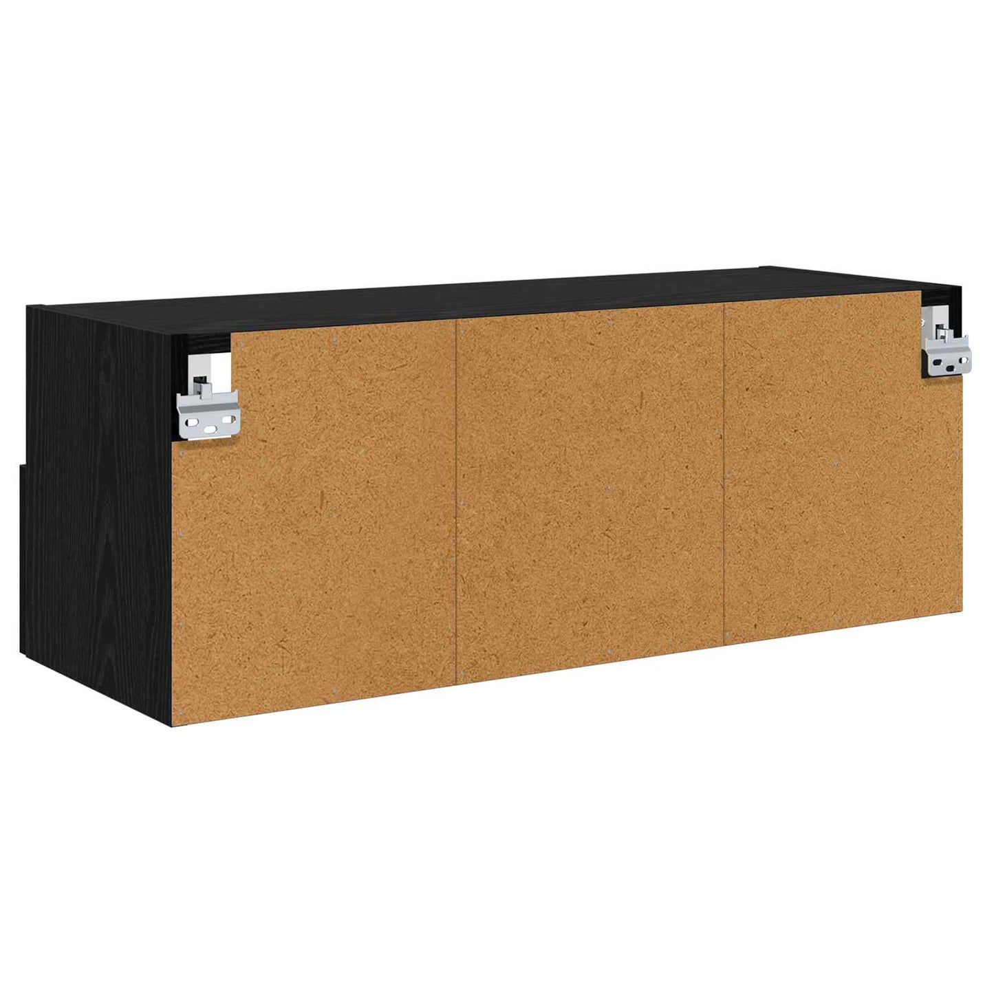 TV vægskab 80 x 30 x 30 cm Sort eg Konstrueret træ