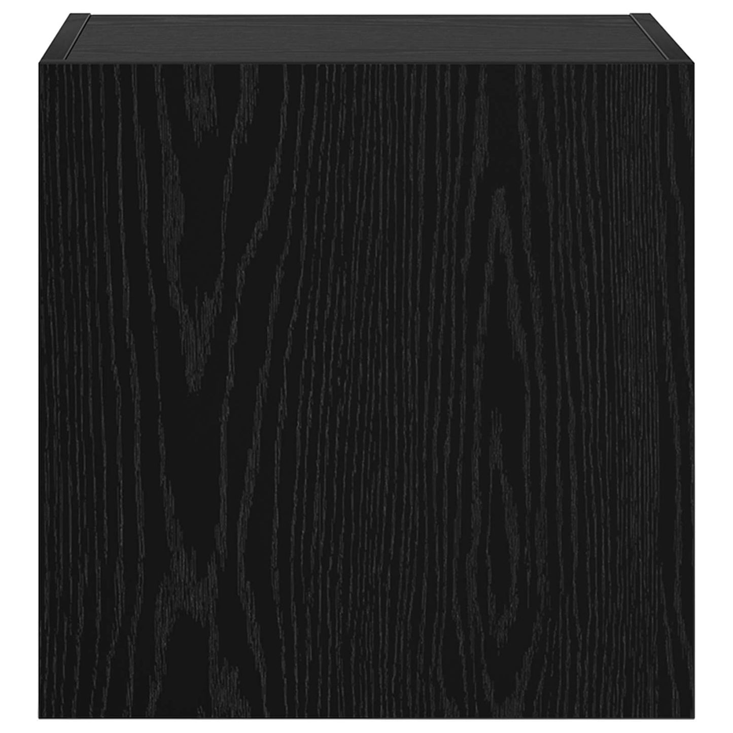 TV Væghylder 2 pcs Sort eg 40,5x30x40cm Konstrueret træ