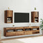 Væghængte TV skabe med LED 2 pcs Gammelt træ 30,5 x 30 x 60 cm