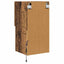 Væghængte TV skabe med LED 2 pcs Gammelt træ 30,5 x 30 x 60 cm