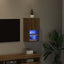 Væghængt TV Skab med LED Artisan Egetræ 30,5 x 30 x 60 cm