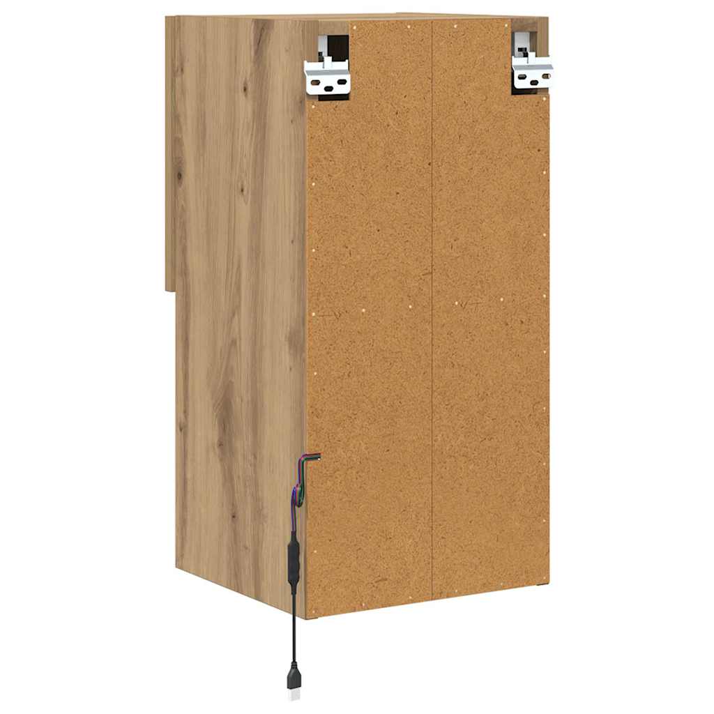 Væghængte TV skabe 2 pcs Artisan Egetræ 30,5 x 30 x 60 cm