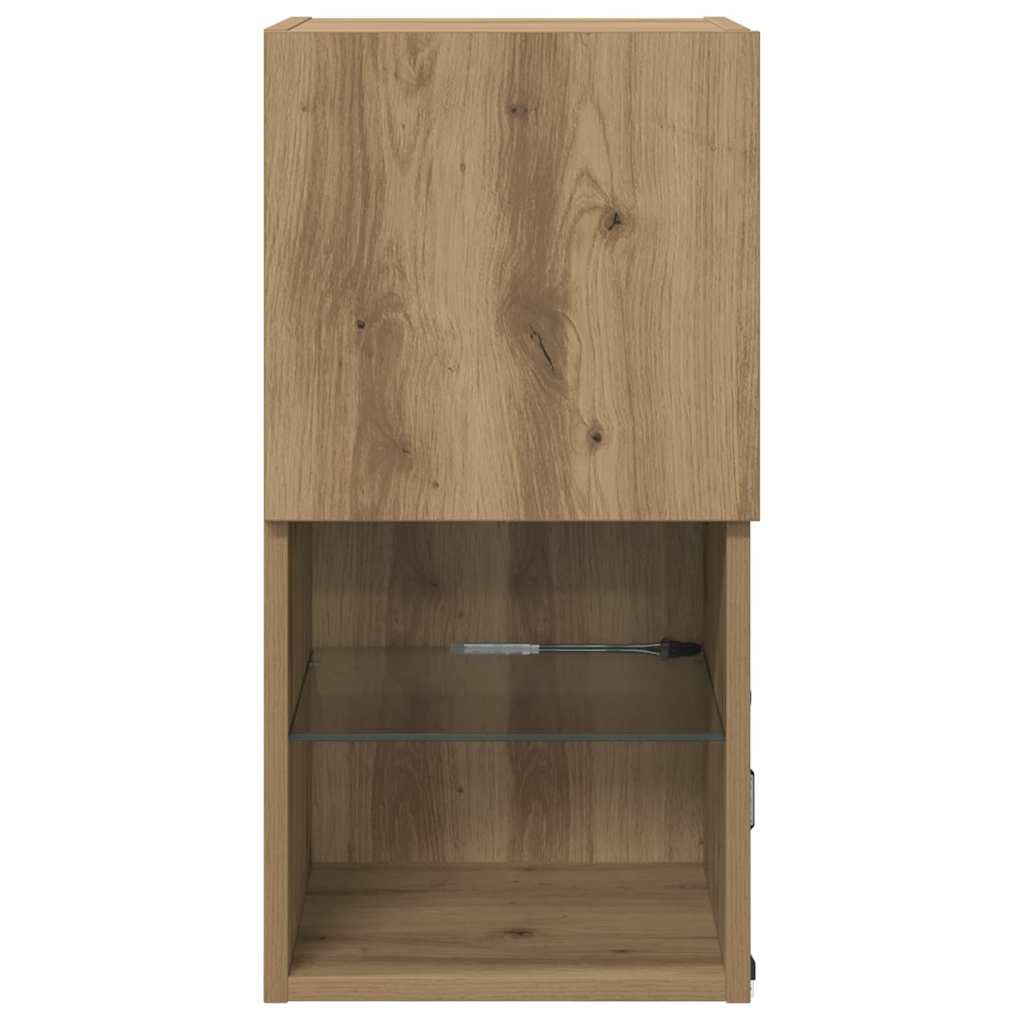 Væghængte TV skabe 2 pcs Artisan Egetræ 30,5 x 30 x 60 cm