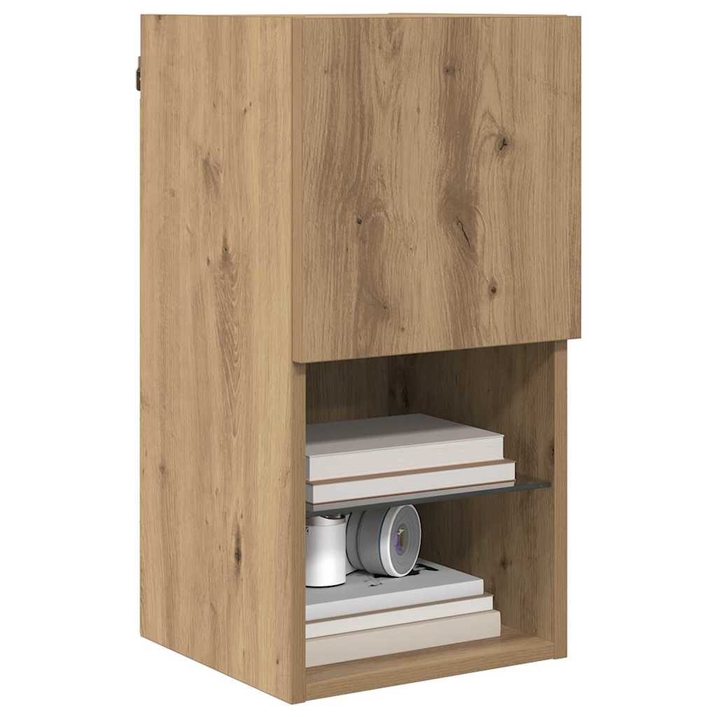 Væghængte TV skabe 2 pcs Artisan Egetræ 30,5 x 30 x 60 cm