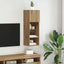 Væghængt TV Skab med LED Artisan Egetræ 30,5 x 30 x 90 cm