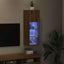 Væghængt TV Skab med LED Artisan Egetræ 30,5 x 30 x 90 cm