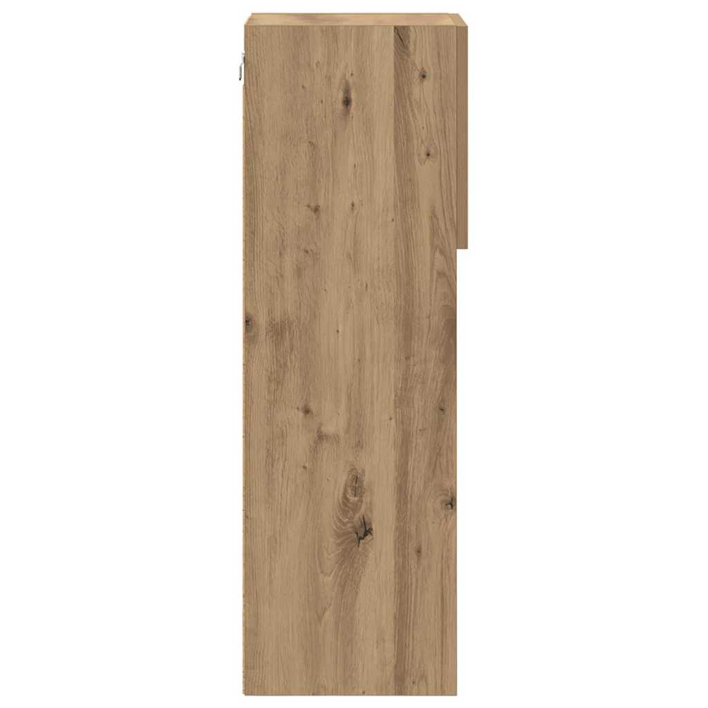 Væghængte TV skabe 2 pcs Artisan Egetræ 30,5 x 30 x 90 cm