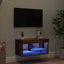 TV-møbelsæt med LED Gammelt træ 60 x 30 x 30 cm Konstrueret træ