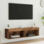TV-møbelsæt 2 pcs Gammelt træ 60 x 30 x 30 cm Konstrueret træ