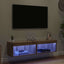 TV-møbelsæt med LED 2 pcs Artisan Egetræ 60 x 30 x 30 cm
