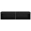 TV-møbelsæt 2 pcs Sort eg 60 x 30 x 30 cm Konstrueret træ
