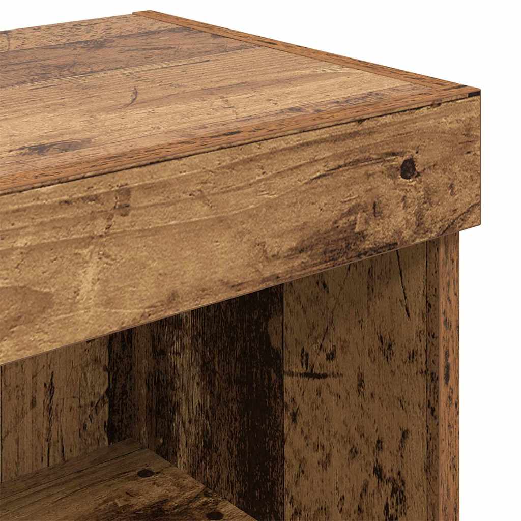 TV-møbelsæt 2 pcs Gammelt træ 100 x 30 x 30 cm Konstrueret træ