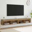 TV-møbelsæt med LED 2 pcs Artisan Egetræ 100 x 30 x 30 cm