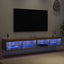 TV-møbelsæt med LED 2 pcs Artisan Egetræ 100 x 30 x 30 cm