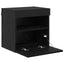 TV Væghylder 2 pcs Sort eg 40 x 30 x 40 cm Konstrueret træ
