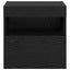 TV Væghylder 2 pcs Sort eg 40 x 30 x 40 cm Konstrueret træ
