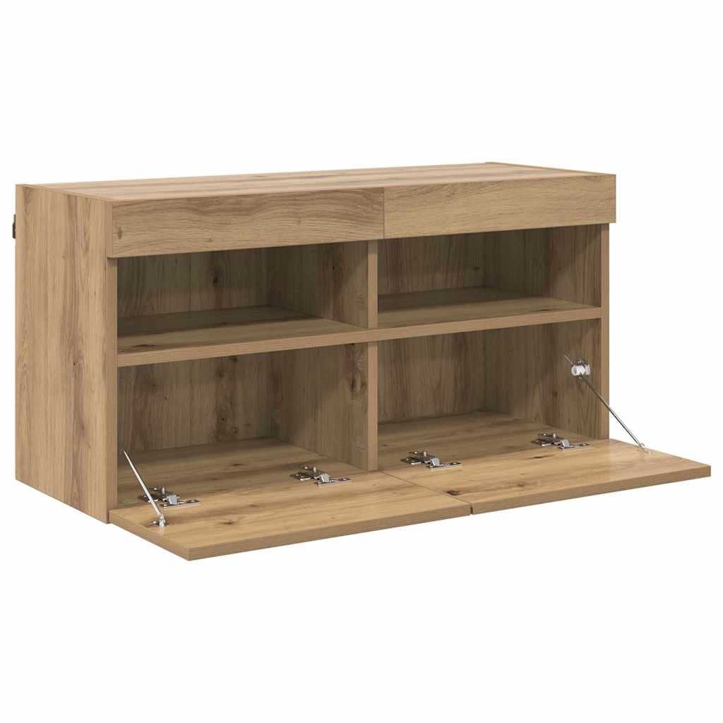 TV vægskab Artisan Egetræ 80 x 30 x 40 cm Konstrueret træ