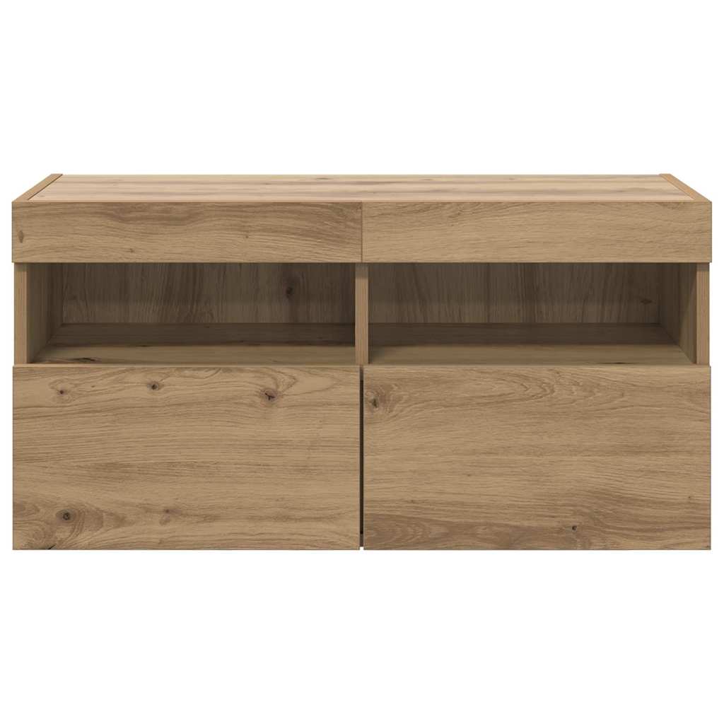 TV vægskab Artisan Egetræ 80 x 30 x 40 cm Konstrueret træ