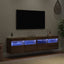 TV Væghylder med LED 2 pcs Artisan Egetræ 80 x 30 x 40 cm