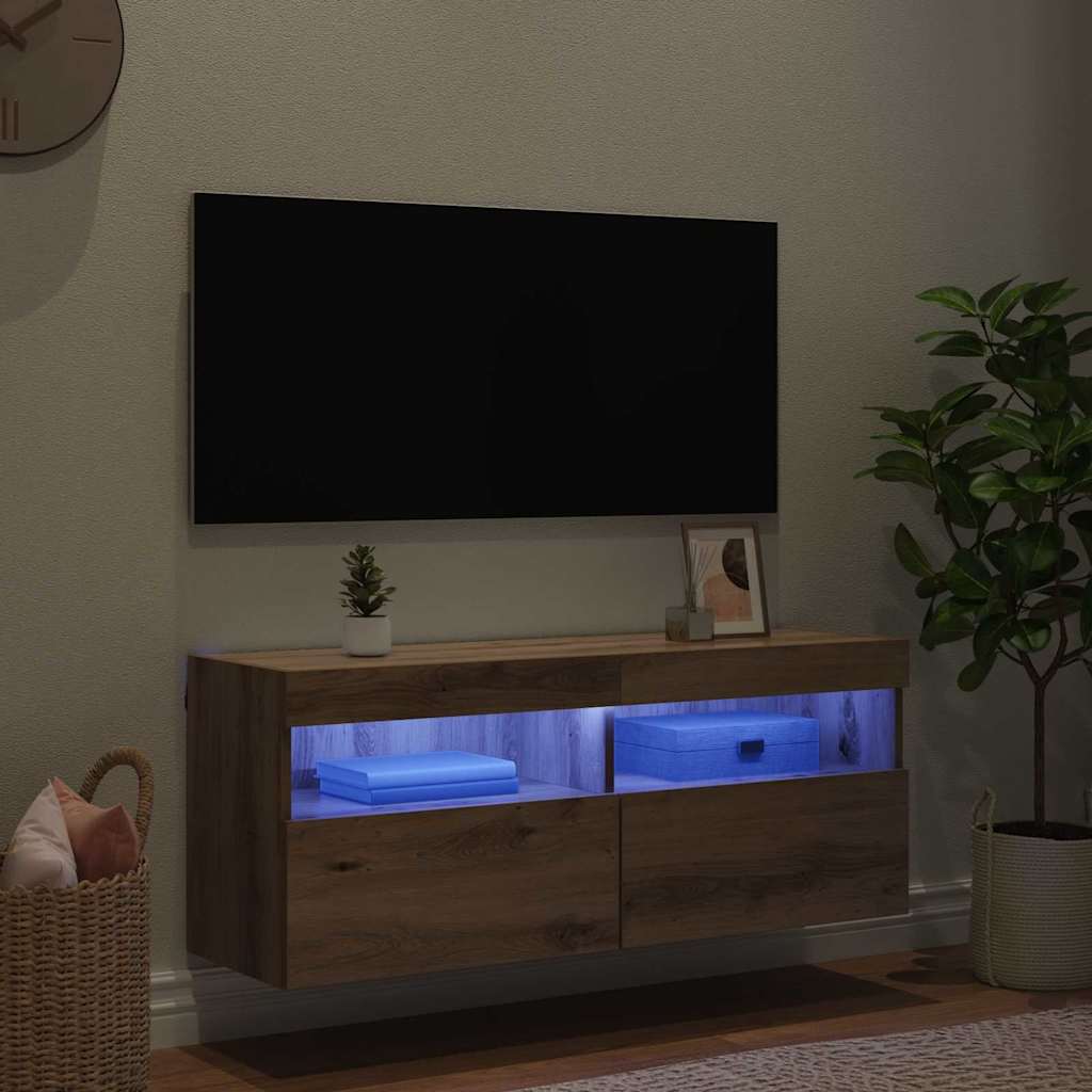 TV vægskab Artisan Egetræ 100 x 30 x 40 cm Konstrueret træ