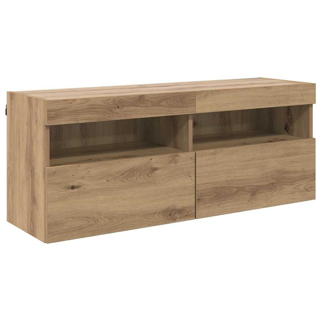TV vægskab Artisan Egetræ 100 x 30 x 40 cm Konstrueret træ