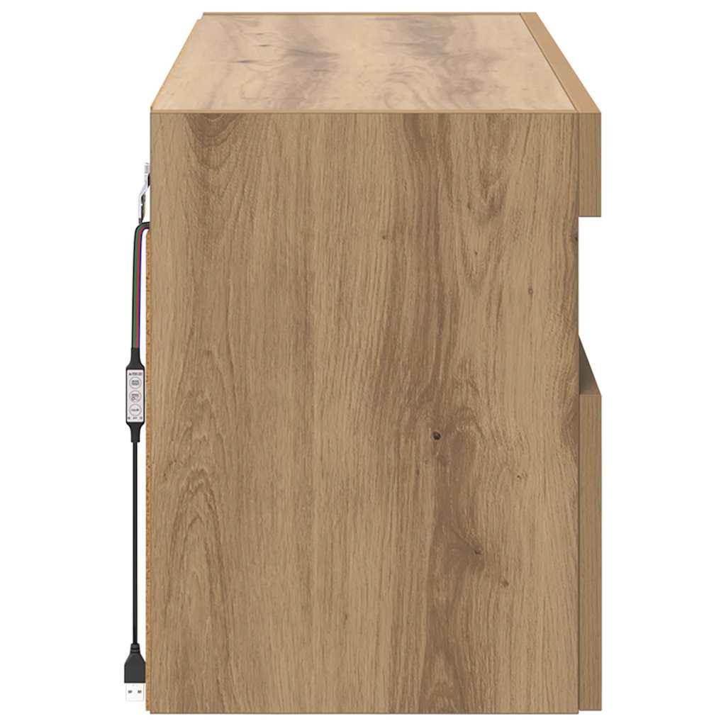 TV vægskab Artisan Egetræ 100 x 30 x 40 cm Konstrueret træ