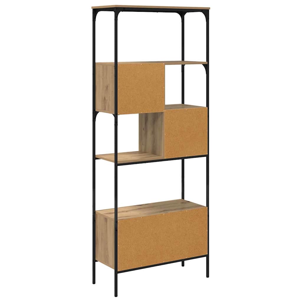 Bogreol 7 niveauer 76 x 33 x 188,5 cm Konstrueret træ