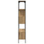 Bogreol 7 niveauer 76 x 33 x 188,5 cm Konstrueret træ