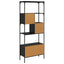 Bogreol Sort eg 76 x 33 x 188,5 cm Konstrueret træ
